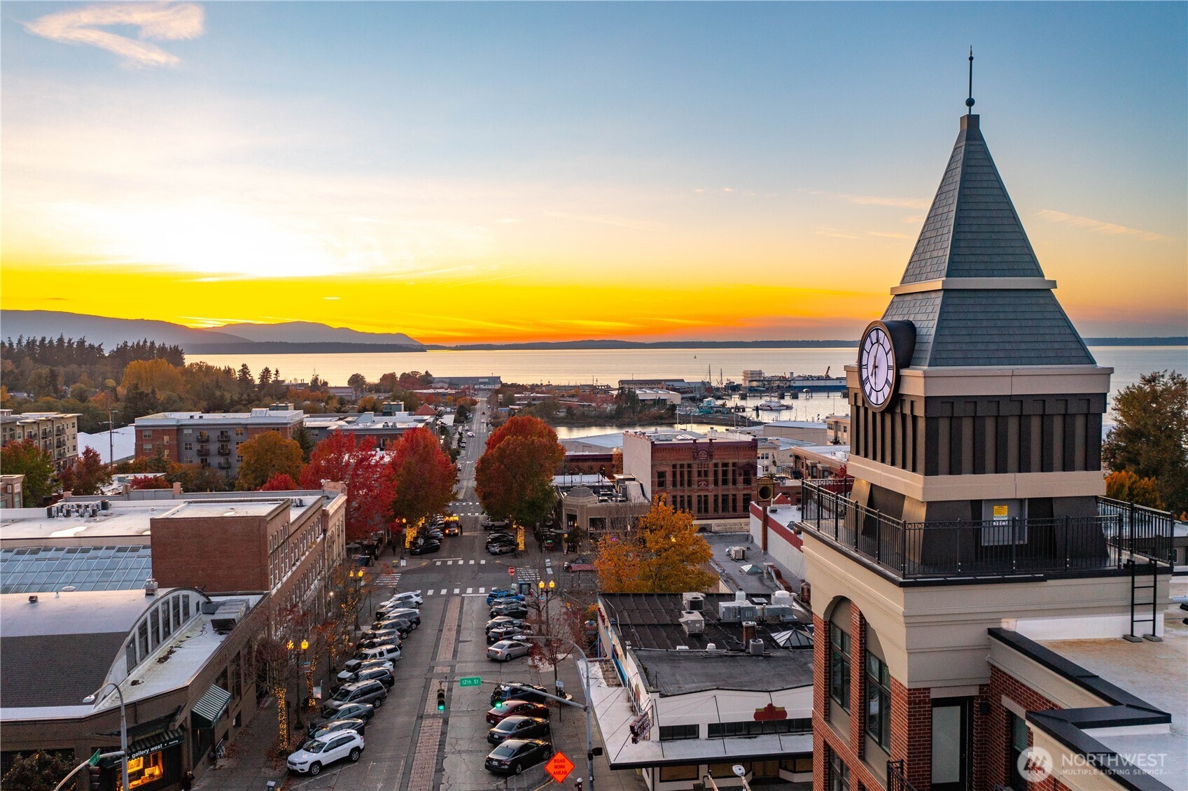 1310 10th Street, Unit 408 Bellingham, WA 98225 - Photo 4 of 33 a view of city from balcony with seating space