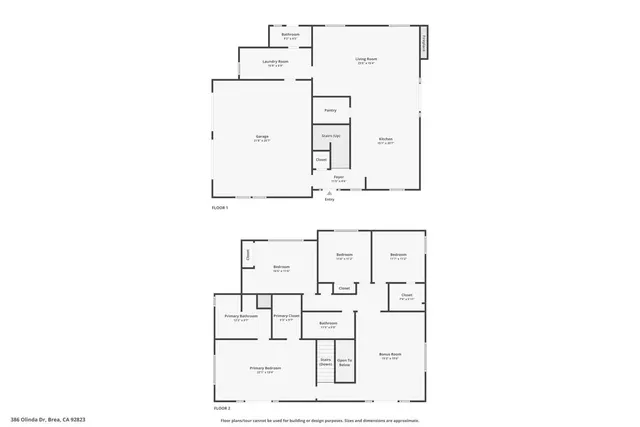 $1,498,000 | 386 Olinda Drive, Brea, CA 92823