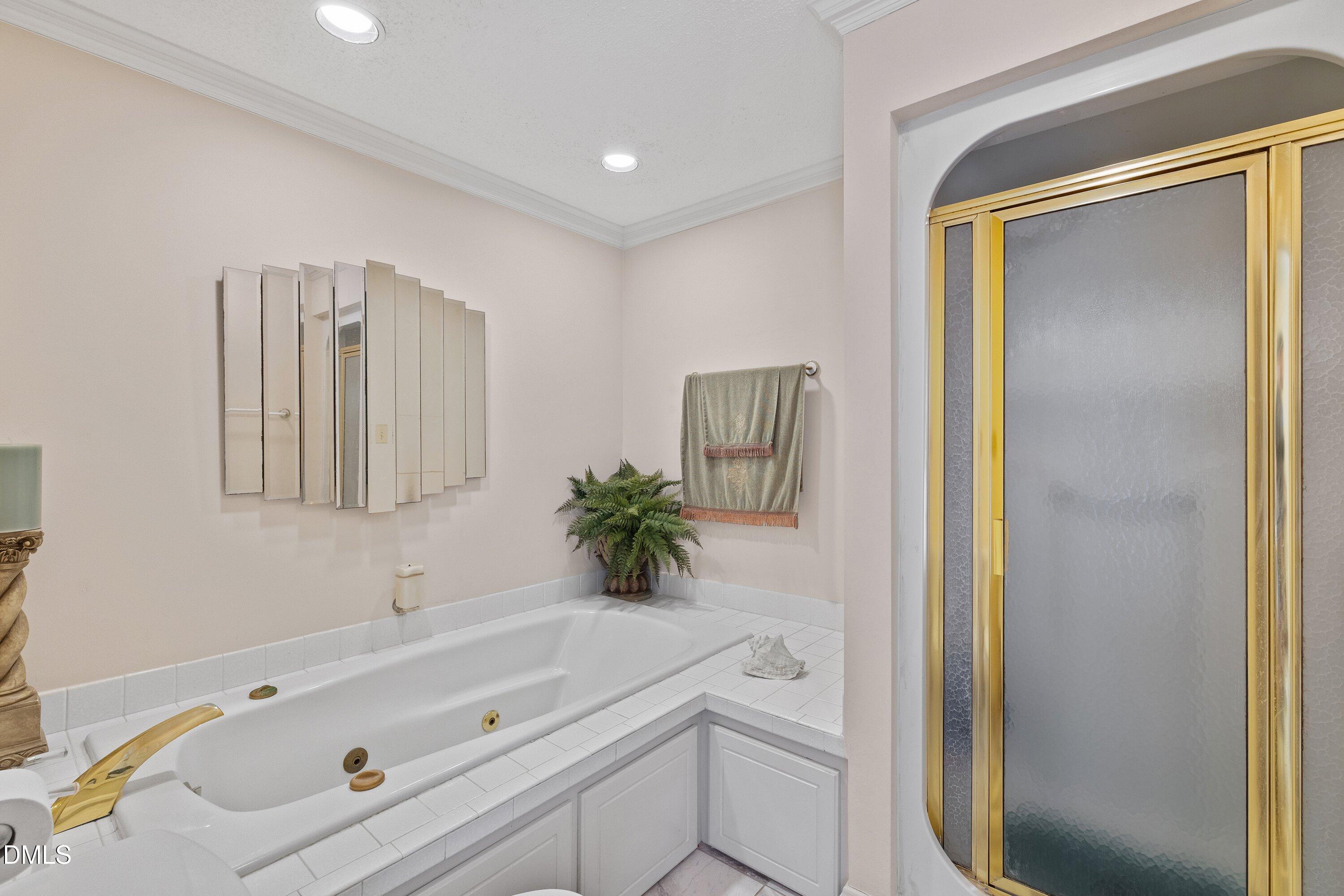 6314 Old Davis Road Sims, NC 27880 - Photo 23 of 71 a bathroom with a bathtub a sink and a mirror