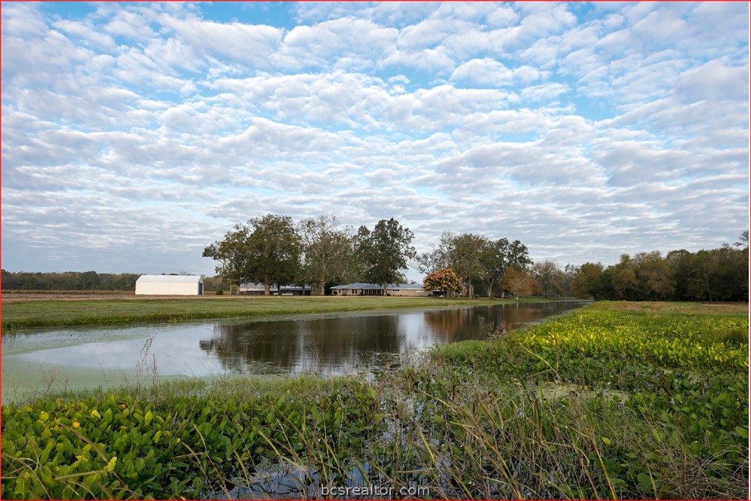 7654 County Road 121 Wharton, TX 77488 - Photo 20 of 39 a view of a lake with houses in the back