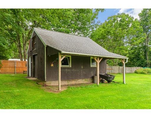 114 S Road Templeton, MA 01468 - Photo 5 of 42 a view of a backyard with table and chairs and potted plants