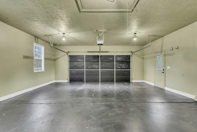 a view of backyard with green space