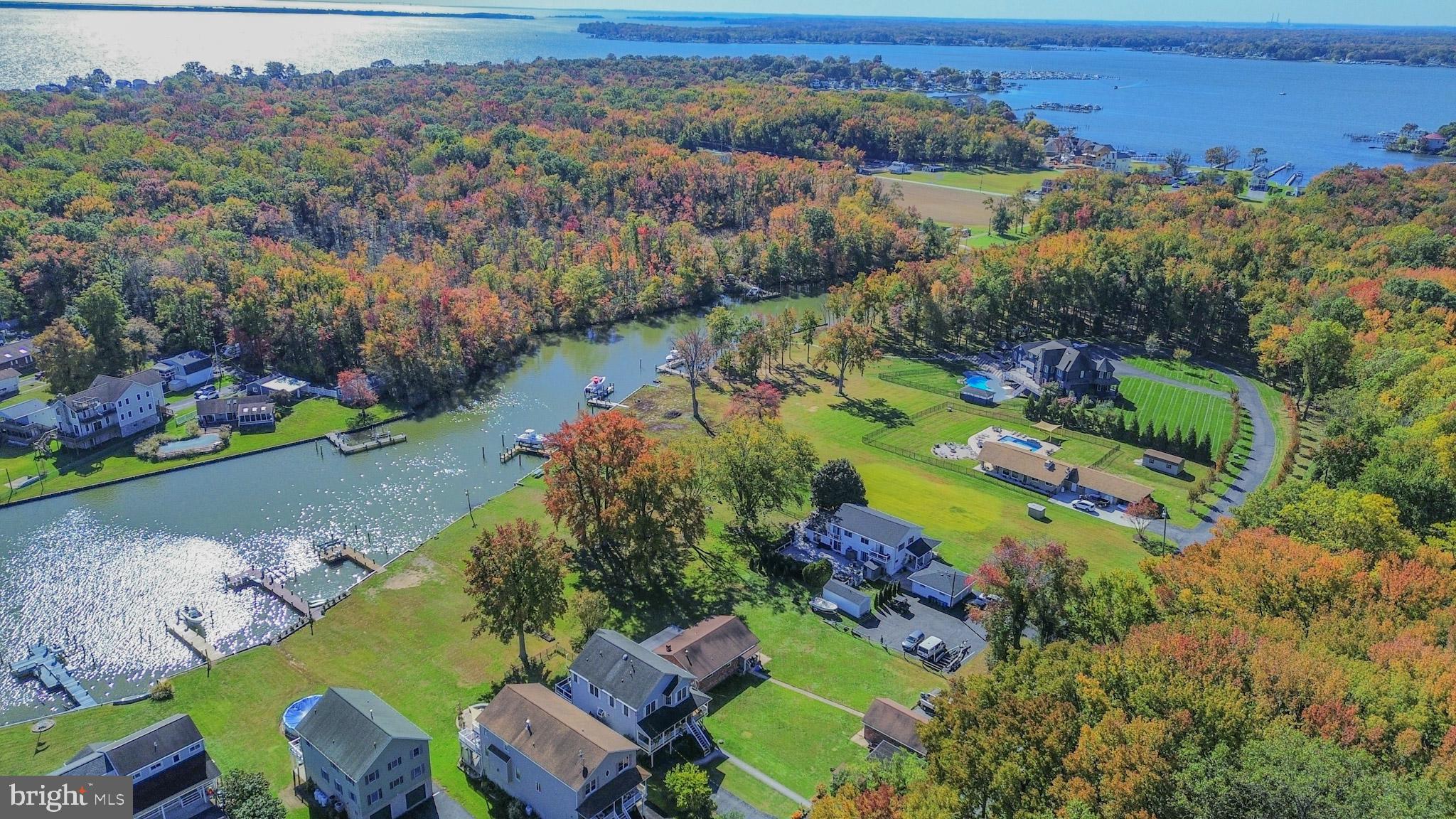 1321 South Seneca Road Middle River, MD 21220 - Photo 16 of 50 an aerial view of lake and residential houses with outdoor space