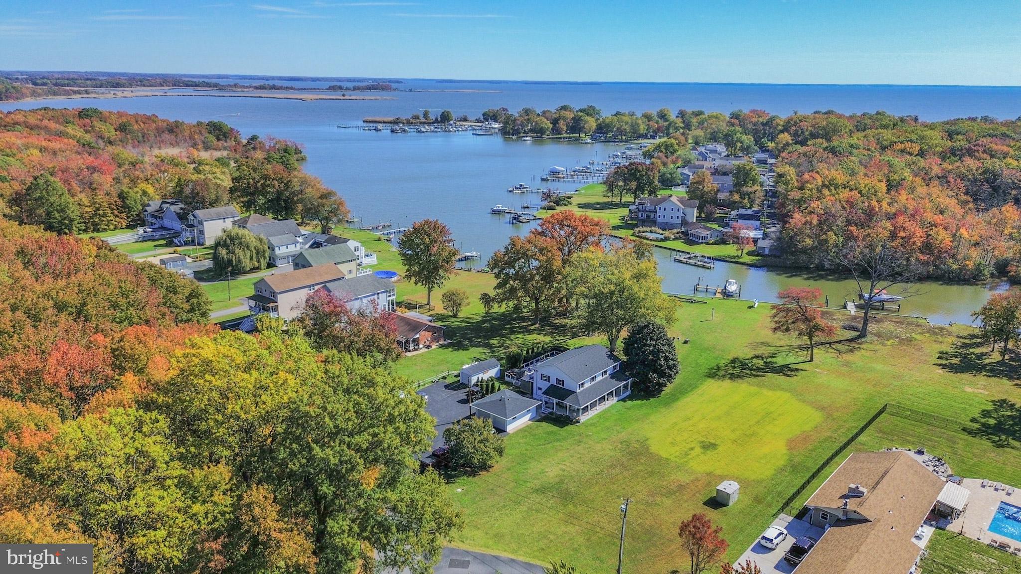 1321 South Seneca Road Middle River, MD 21220 - Photo 24 of 50 an aerial view of a houses with a lake view