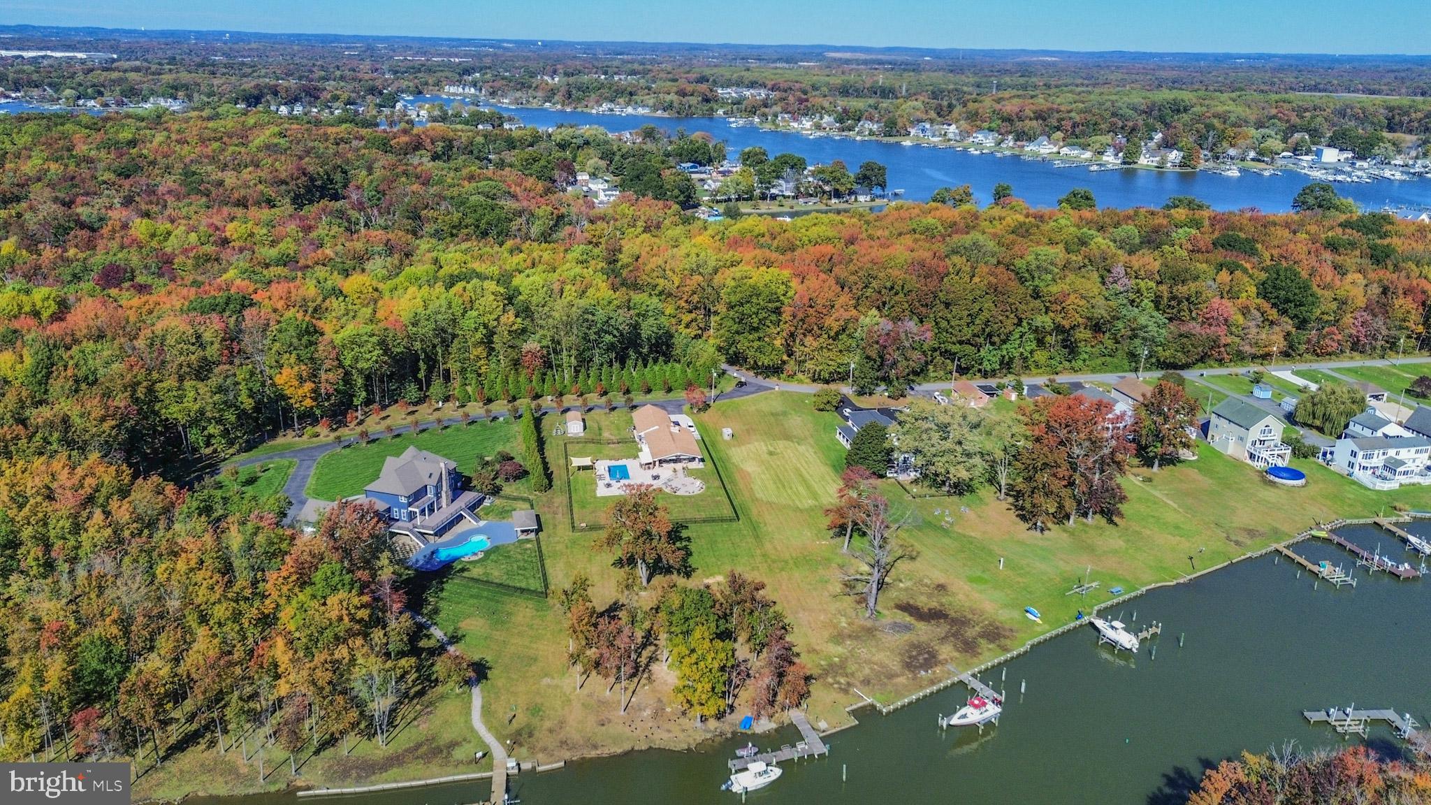1321 South Seneca Road Middle River, MD 21220 - Photo 46 of 50 an aerial view of lake and residential houses with outdoor space