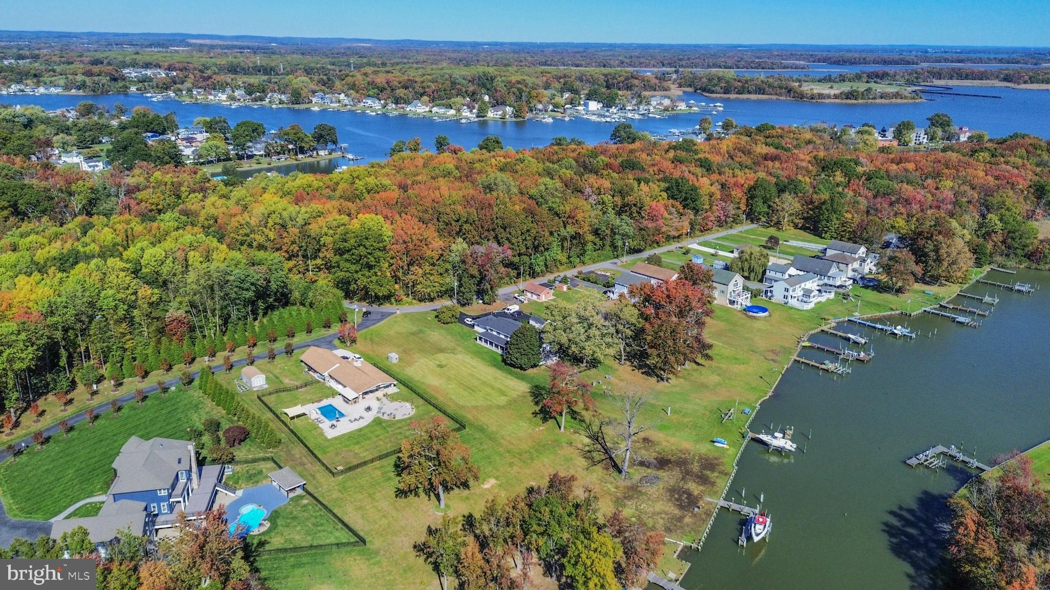 1321 South Seneca Road Middle River, MD 21220 - Photo 48 of 50 an aerial view of a house with a lake view