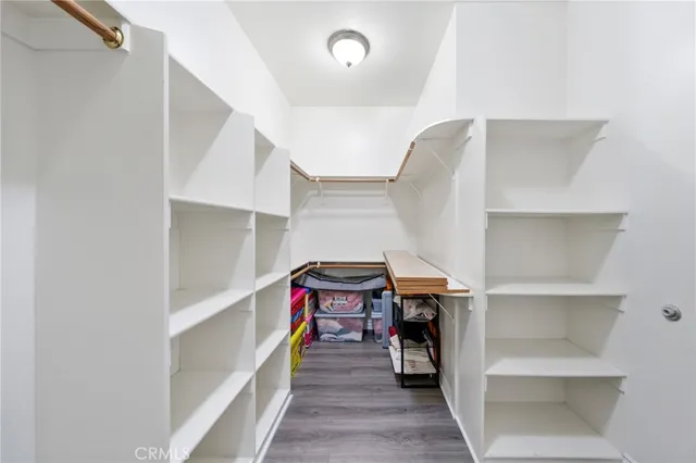 a view of a walk in closet