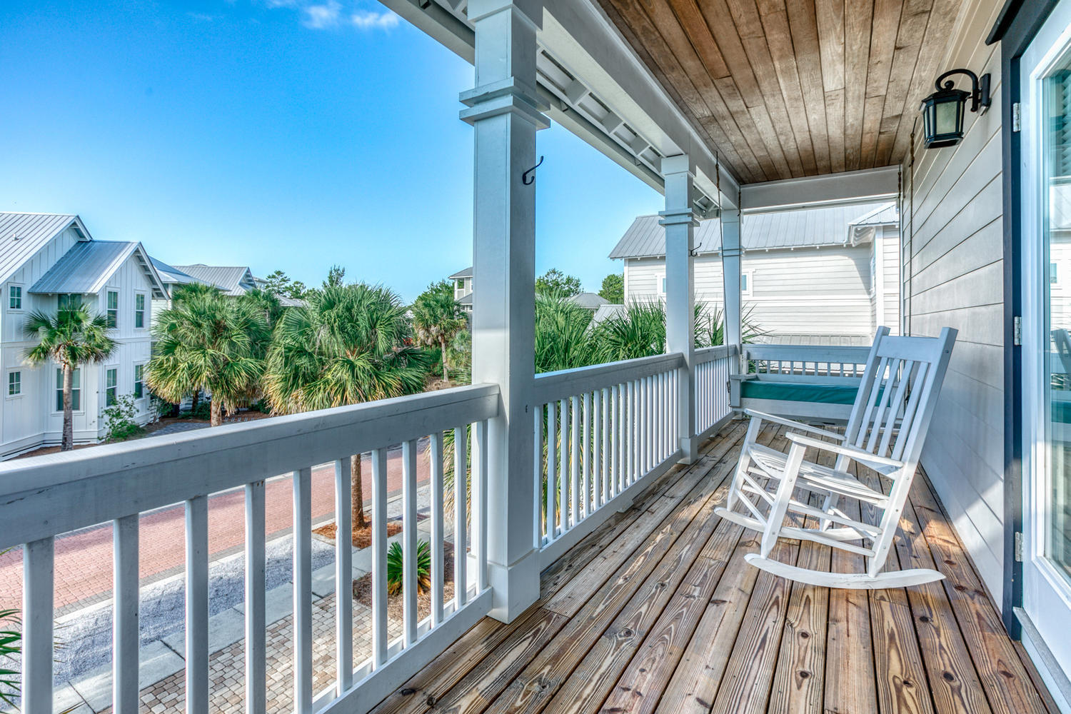105 Lifeguard Loop West Inlet Beach, FL 32461 - Photo 27 of 45 a view of balcony with wooden floor