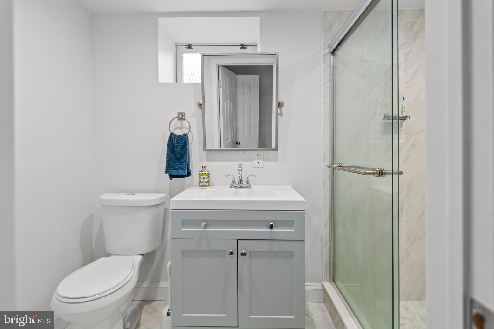 4823 Herring Run Drive Baltimore, MD 21214 - Photo 29 of 34 a bathroom with a sink a toilet and shower