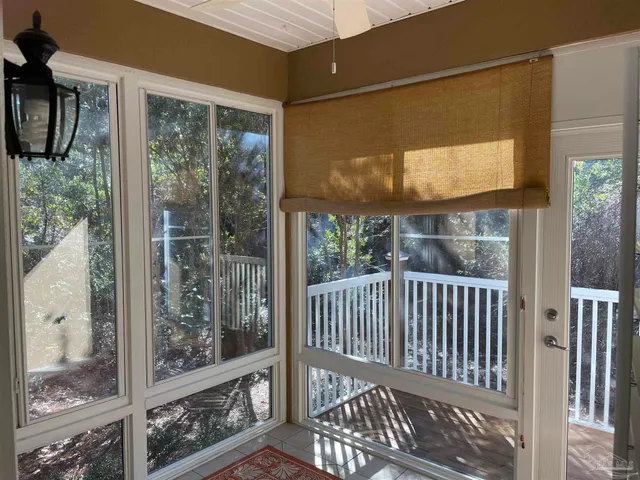 a view of a city from a balcony