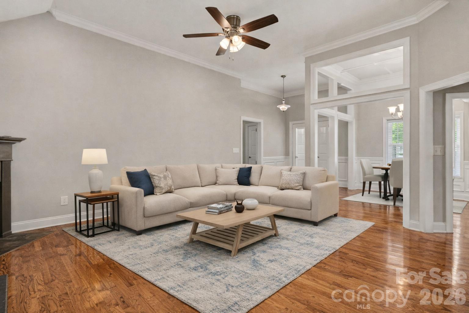 3604 Rilla Hamilton Road Monroe, NC 28110 - Photo 8 of 46 a living room with furniture and a wooden floor