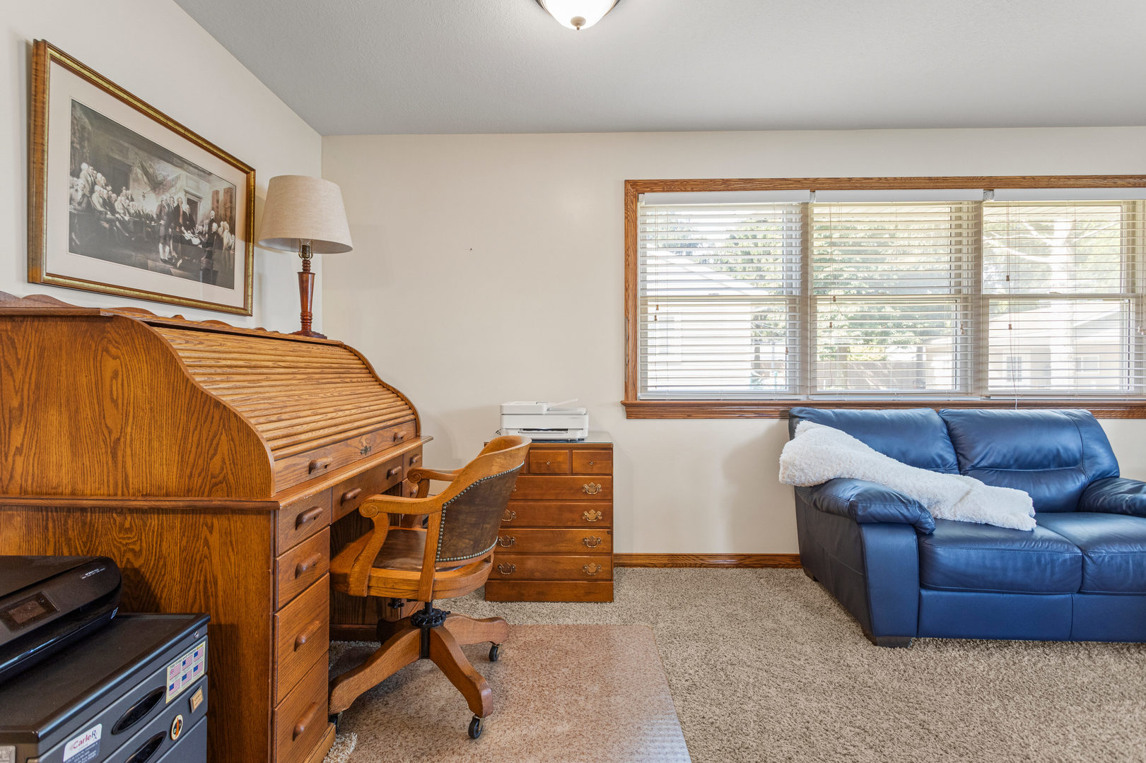 708 East Benham Street Tolono, IL 61880 - Photo 15 of 34 a bedroom with furniture and a window