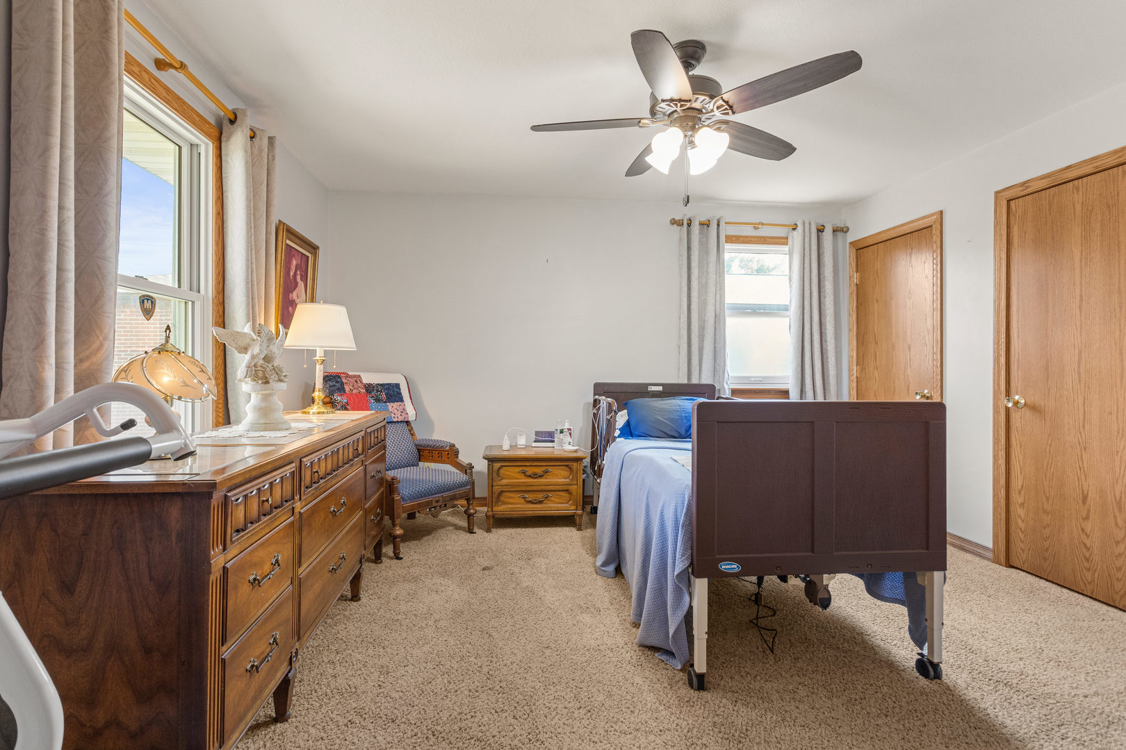 708 East Benham Street Tolono, IL 61880 - Photo 21 of 34 a view of a workspace with furniture and a window
