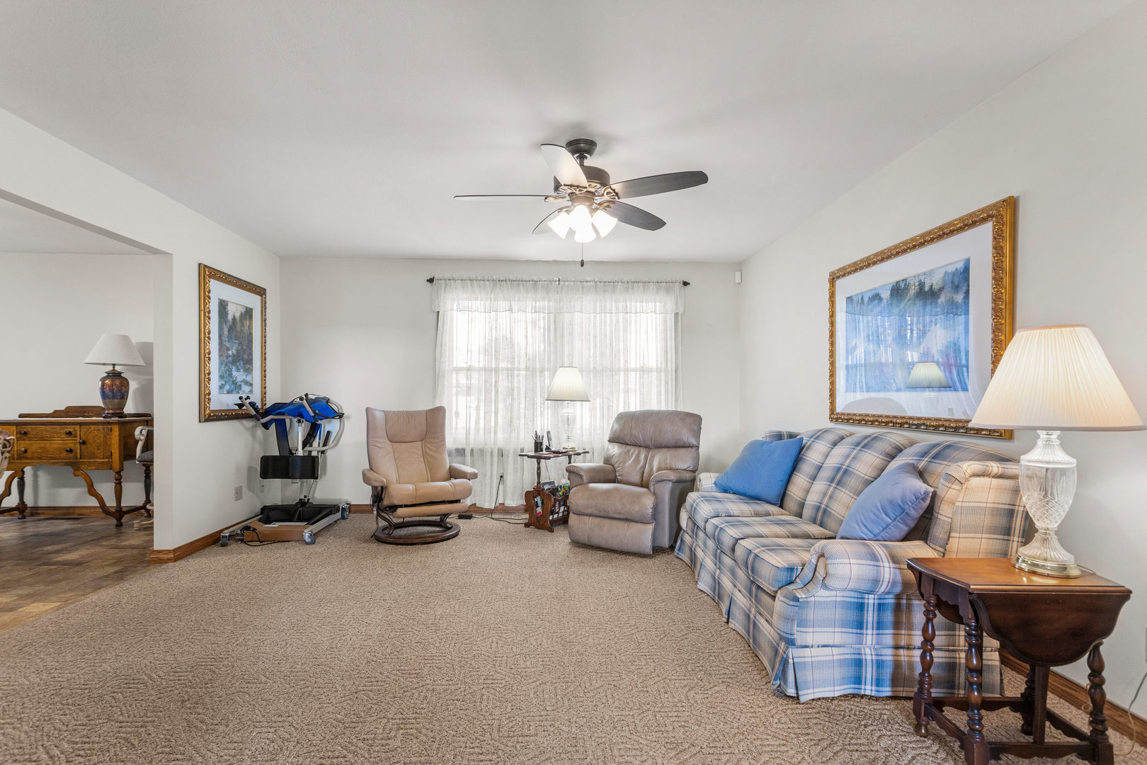 708 East Benham Street Tolono, IL 61880 - Photo 6 of 34 a living room with furniture and a window