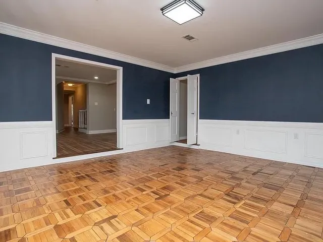 a view of an empty room