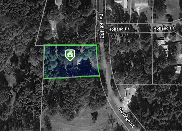 a view of a wooden door