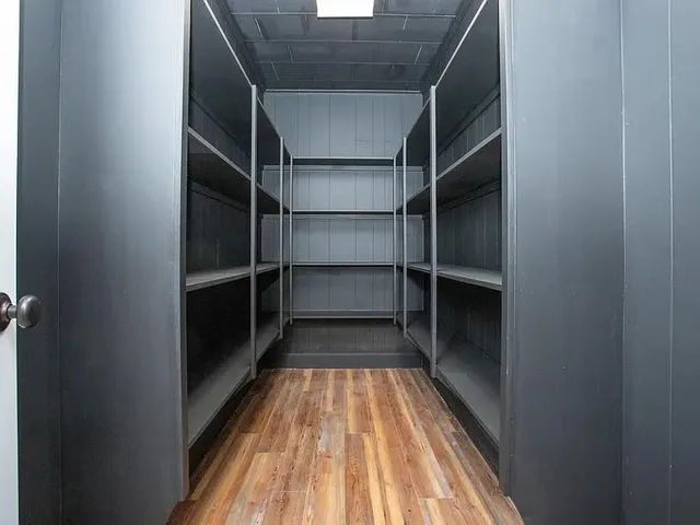 a view of a walk in closet