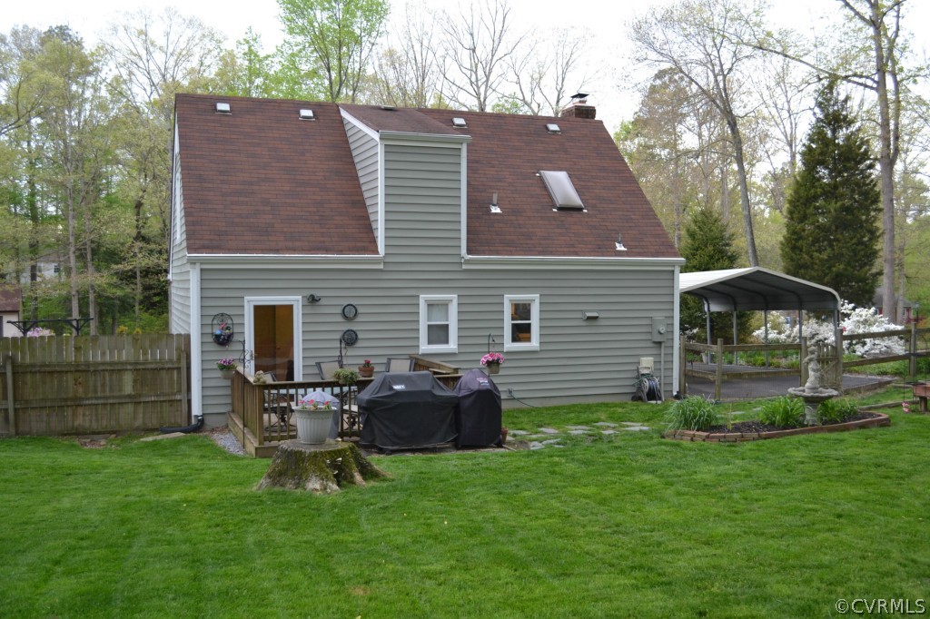 5413 Rollingway Road Chesterfield, VA 23832 - Photo 18 of 19 a view of a house with a backyard and chairs