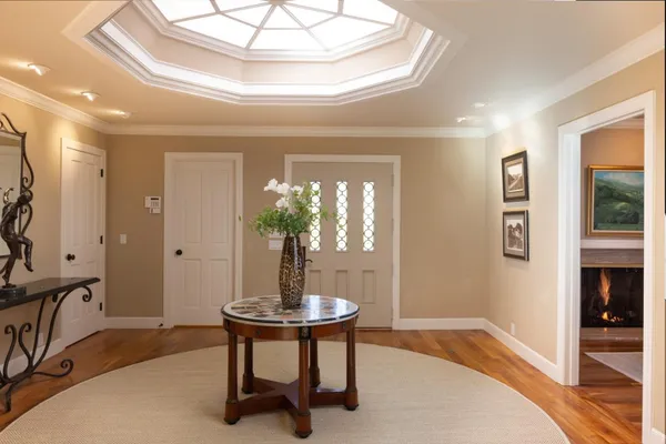 a room with furniture and window