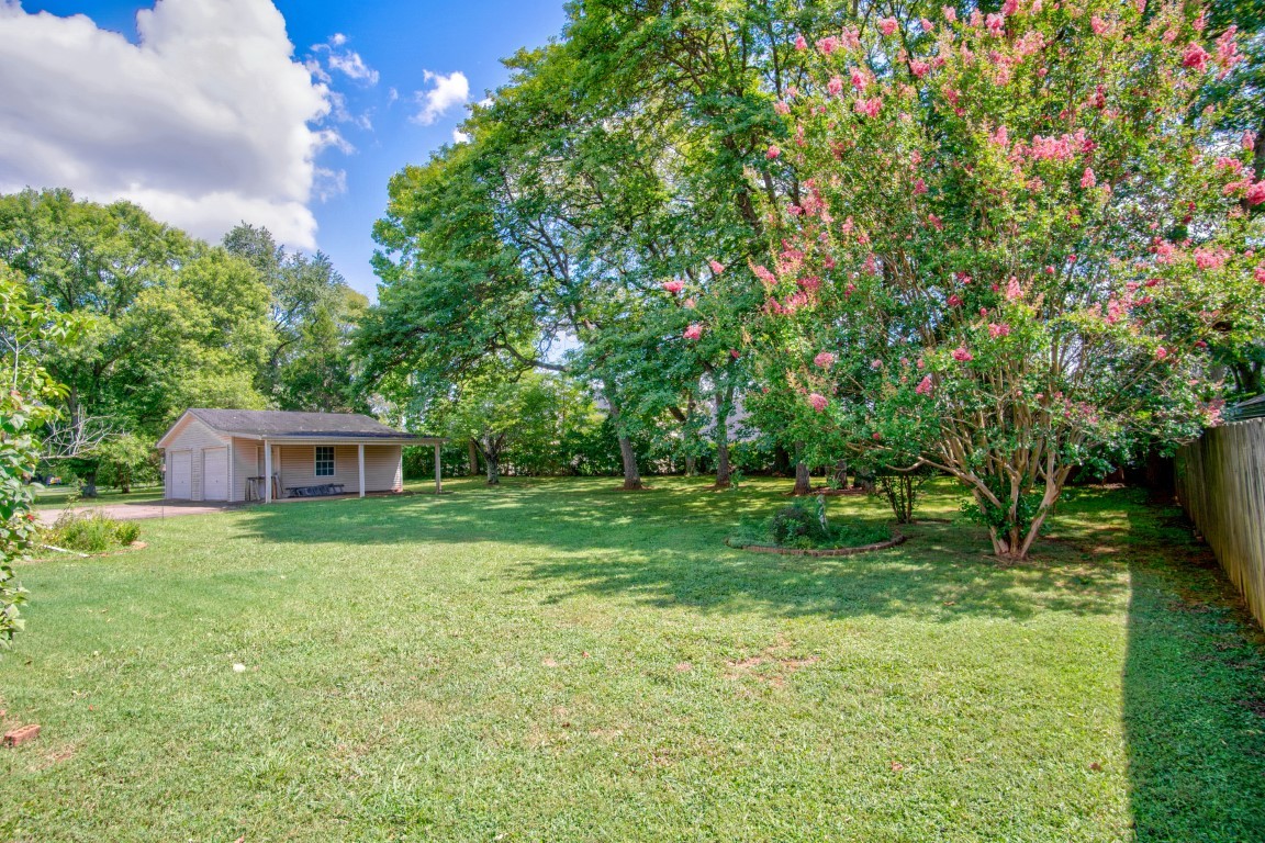 2407 Braxton Bragg Drive Murfreesboro, TN 37129 - Photo 20 of 23 a backyard of a house with plants and large trees