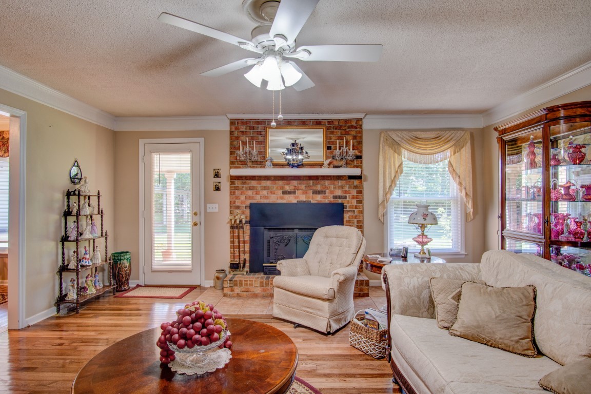 2407 Braxton Bragg Drive Murfreesboro, TN 37129 - Photo 7 of 23 a living room with furniture and a fireplace