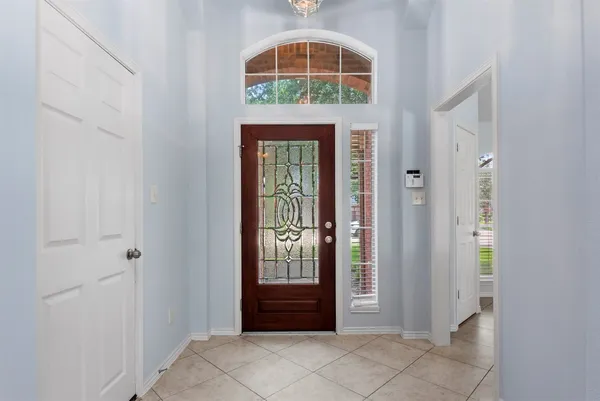 a view of an entryway door