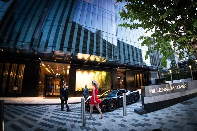 a view of a chairs and tables in patio
