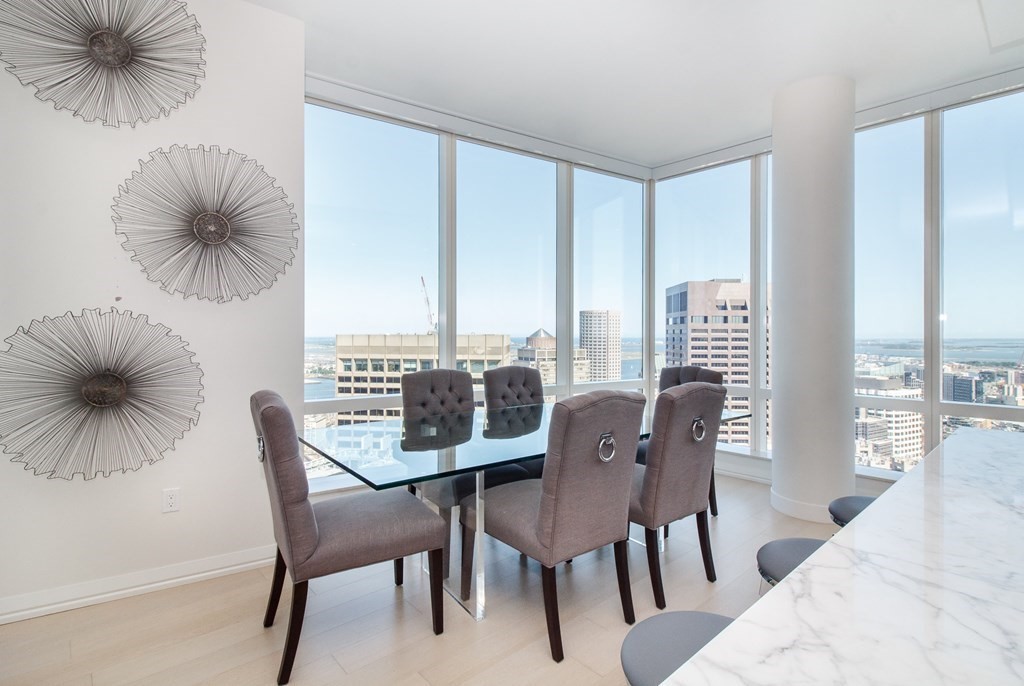 1 Franklin Street, Unit 5205 Boston, MA 02110 - Photo 6 of 40 a view of a livingroom with furniture and window