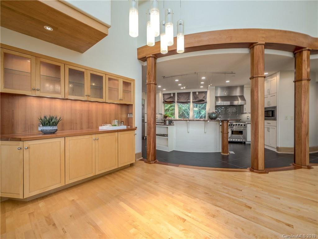 136 High Rock Ridge Drive Landrum, SC 29356 - Photo 23 of 44 a view of a kitchen cabinets and wooden floor