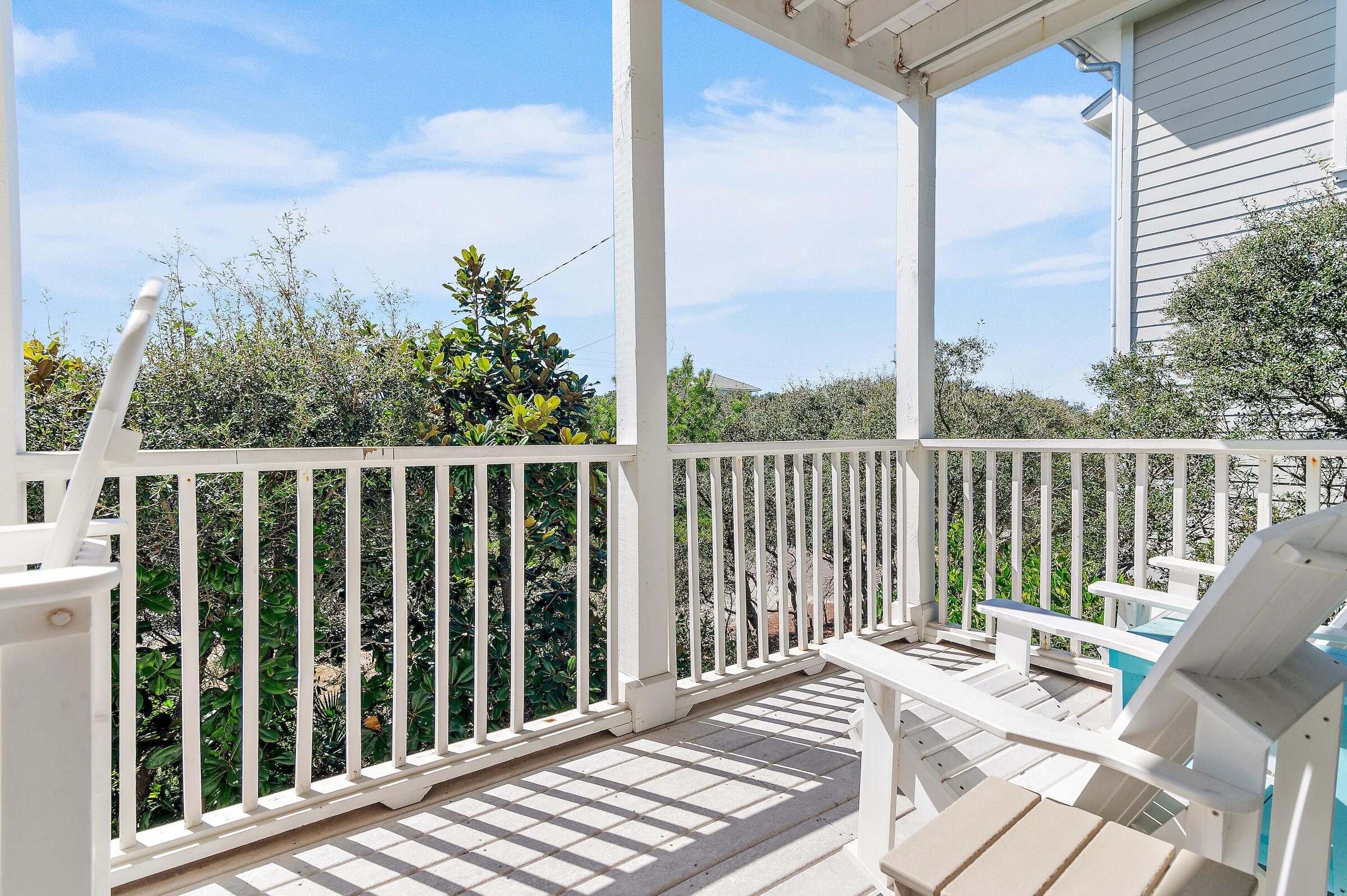 69 Seabreeze Trail Inlet Beach, FL 32461 - Photo 16 of 40 a view of a balcony with wooden floor