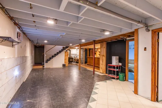 a view of a door and a window