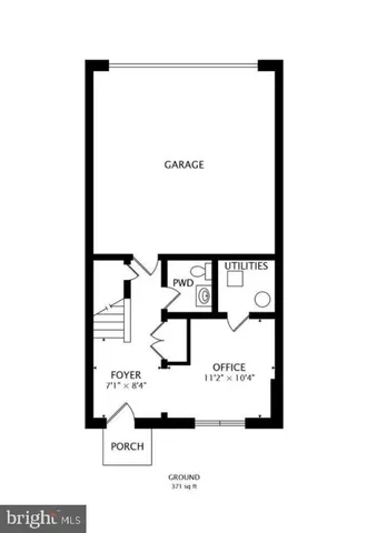 a picture of a bench in front of a door