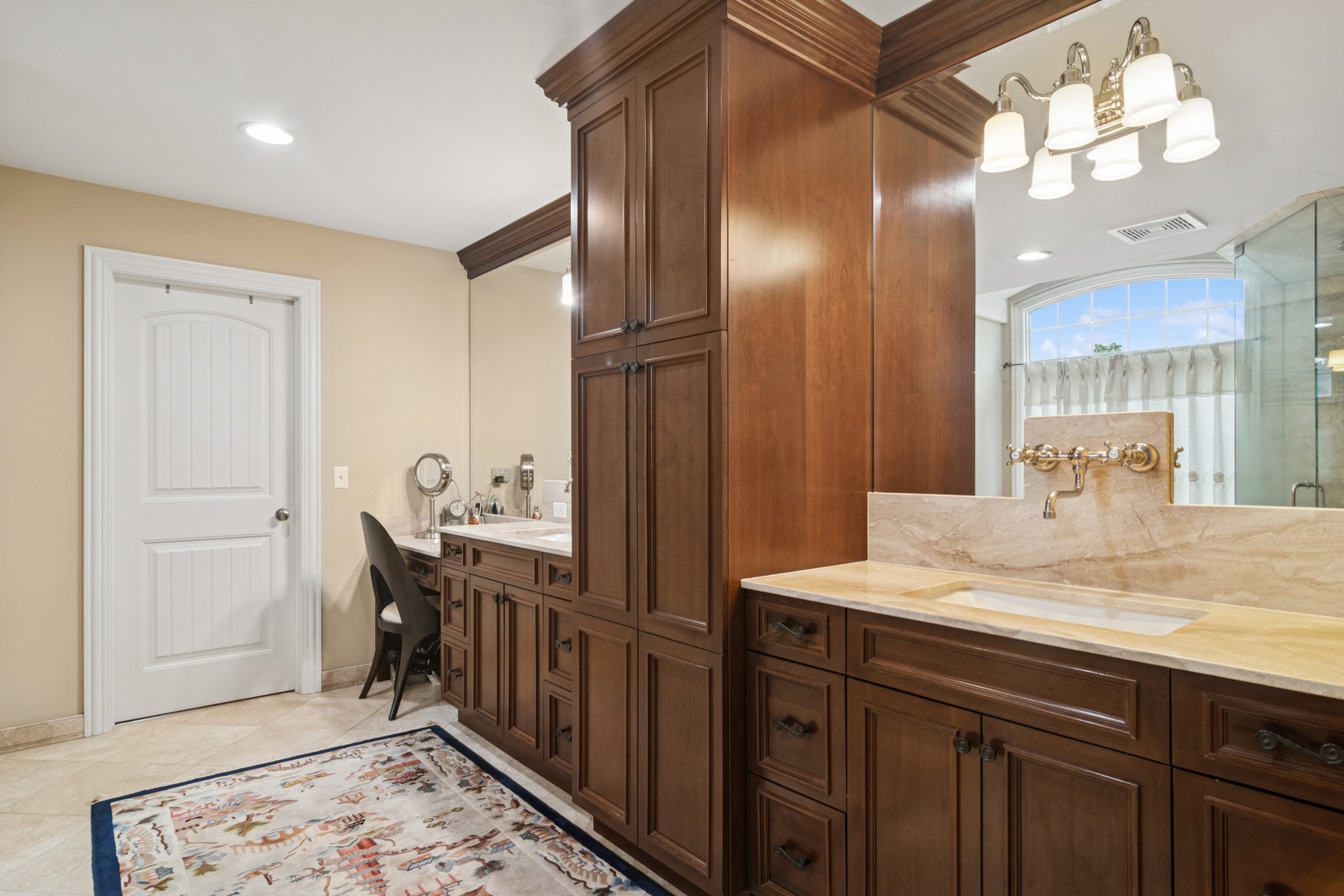 22292 North Prairie Lane Kildeer, IL 60047 - Photo 45 of 85 a bathroom with double vanity and a mirror