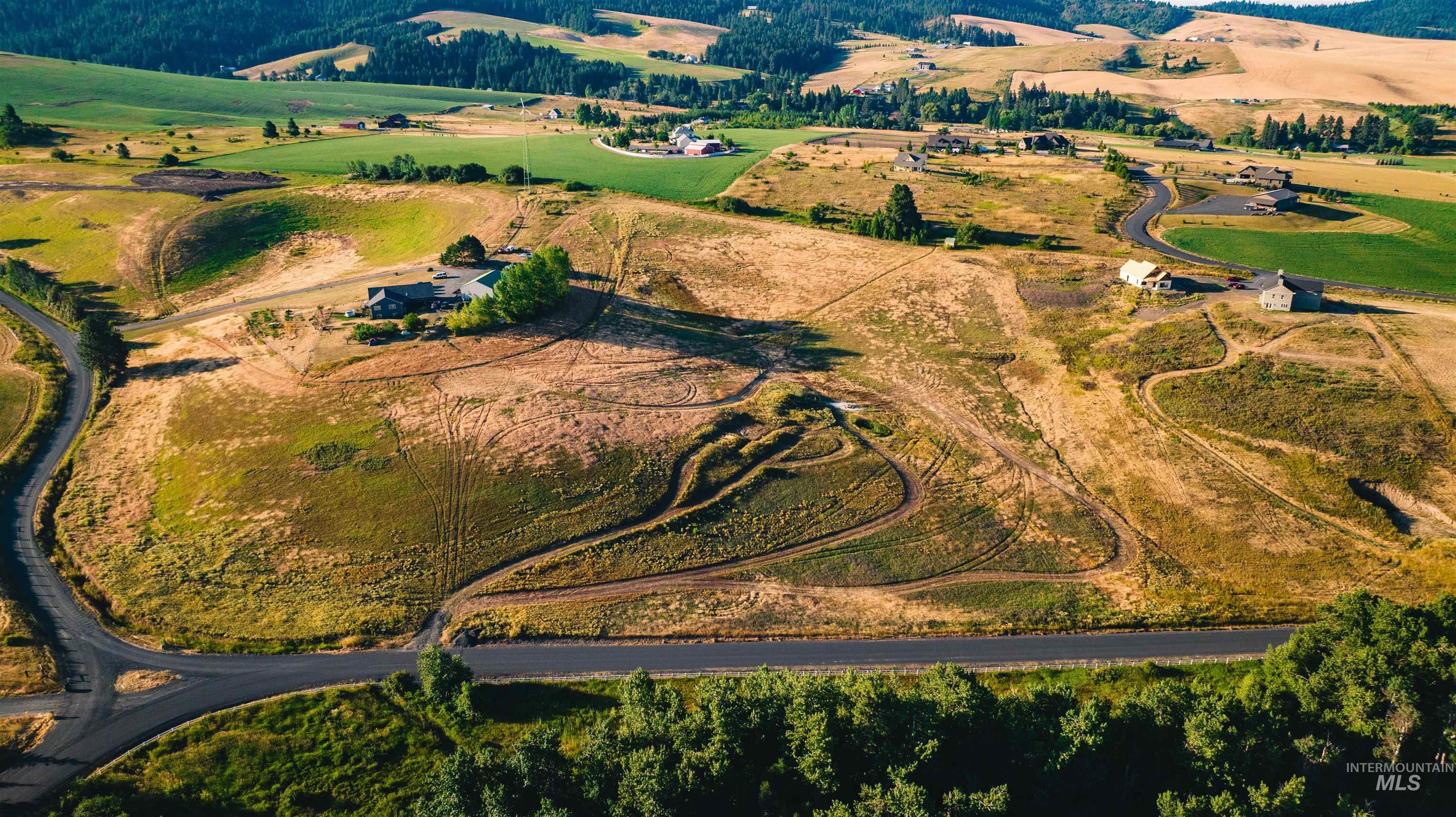 1070 Chaney Road Viola, ID 83872 - Photo 15 of 16 Aerial view of property and surrounding area featuring rural landscape