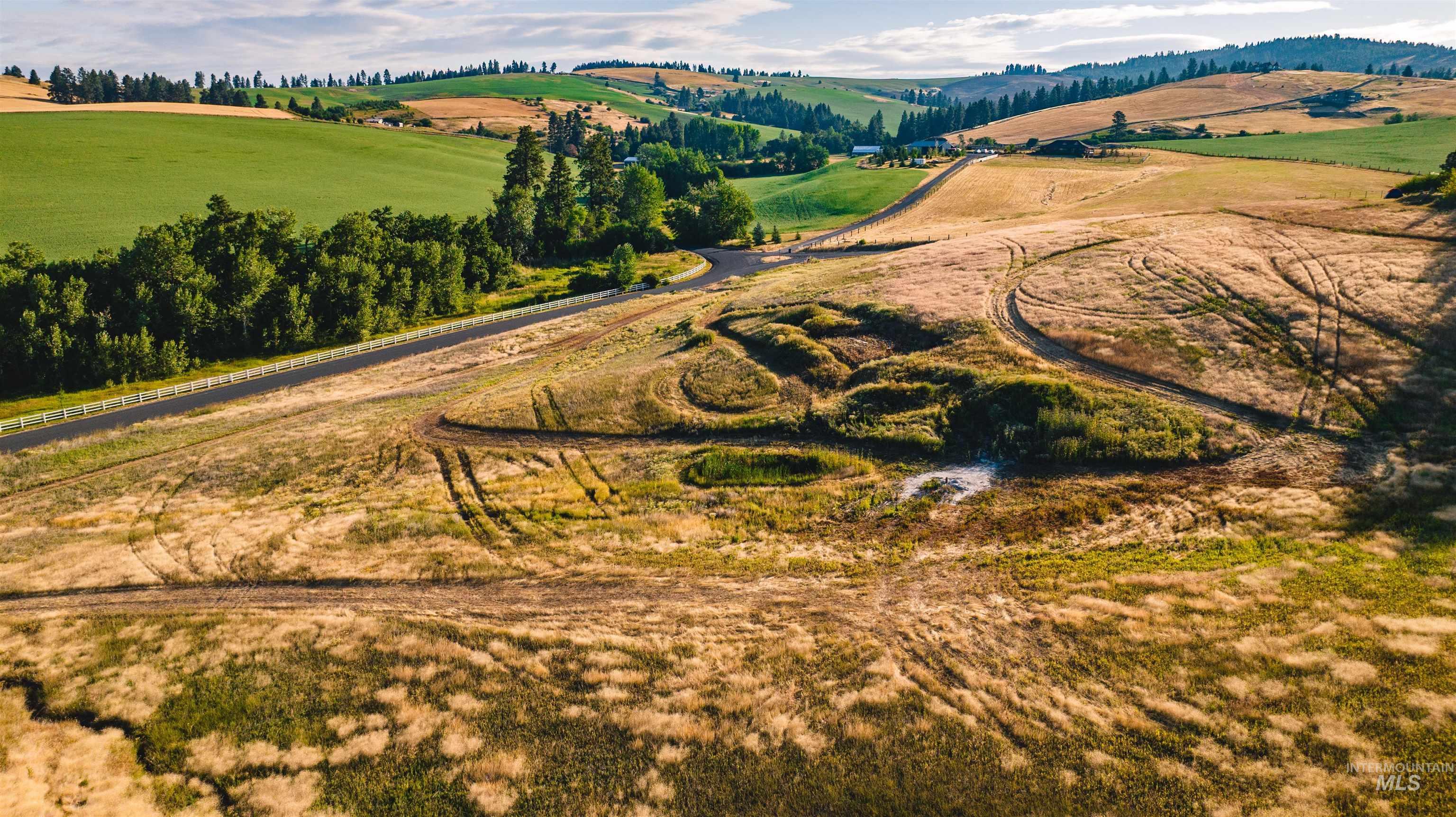 1070 Chaney Road Viola, ID 83872 - Photo 10 of 16 Aerial overview of property's location with rural landscape