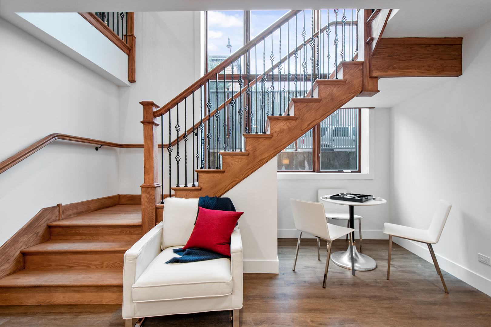 1901 North Halsted Street, Unit 1A Chicago, IL 60614 - Photo 28 of 38 a view of entryway livingroom and hall with wooden floor