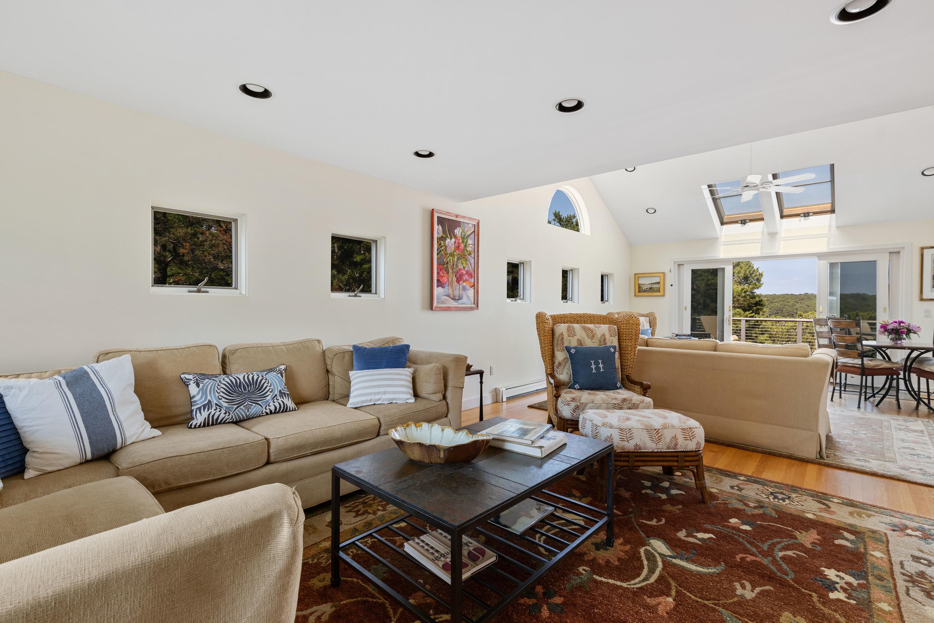 265 King Phillip Road Wellfleet, MA 02667 - Photo 17 of 85 a living room with furniture and wooden floor