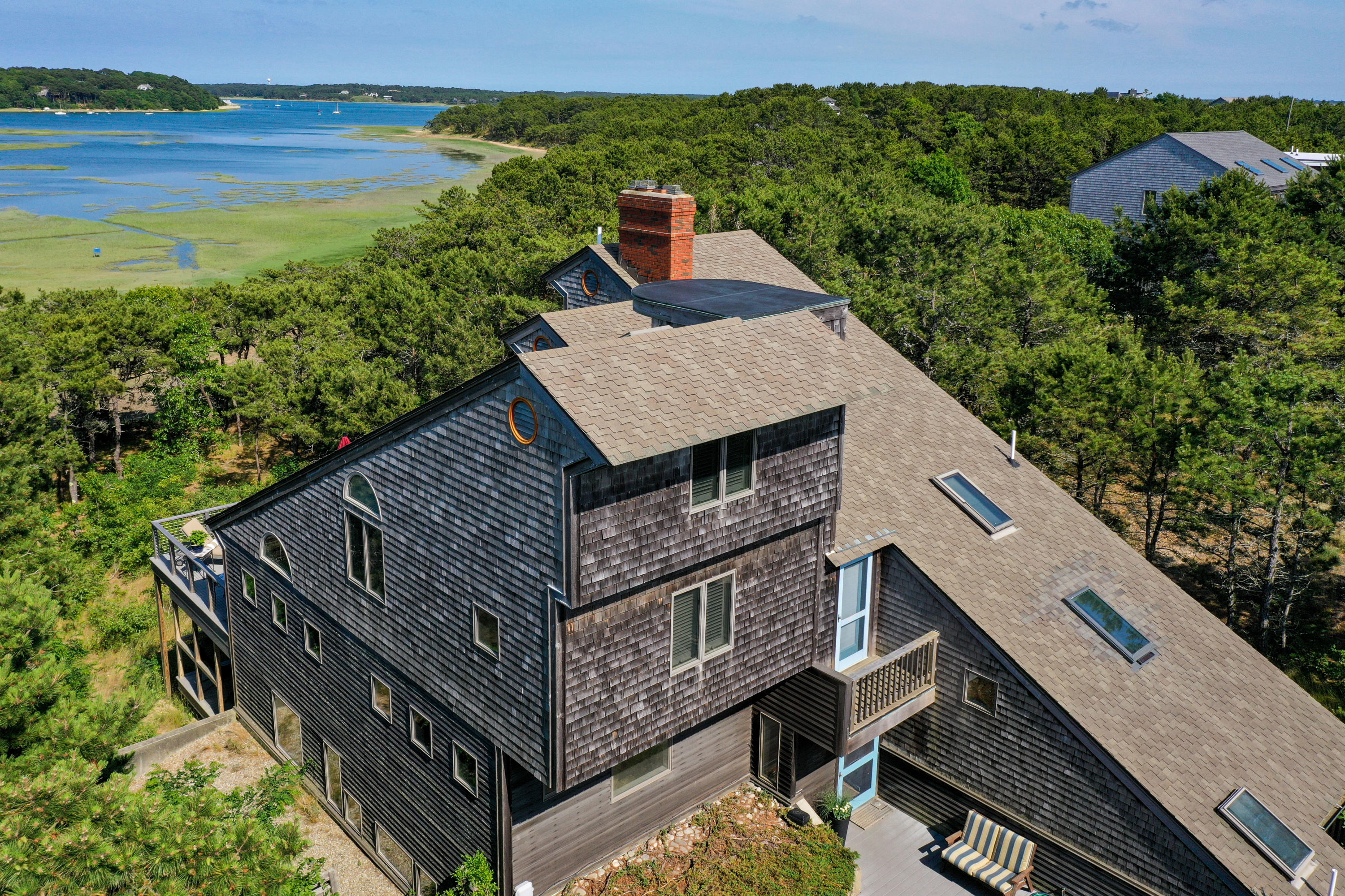 265 King Phillip Road Wellfleet, MA 02667 - Photo 2 of 85 a view of a roof deck with lake view