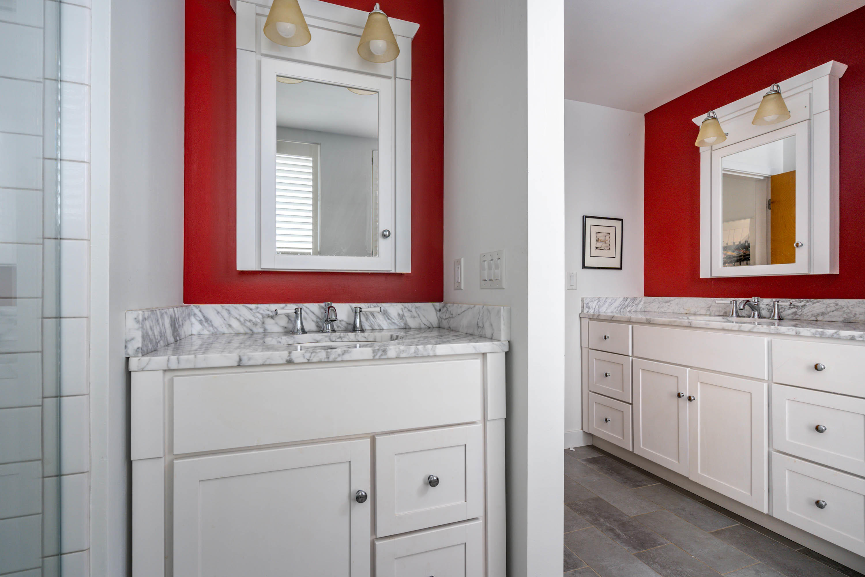 265 King Phillip Road Wellfleet, MA 02667 - Photo 45 of 85 a bathroom with a sink and a mirror
