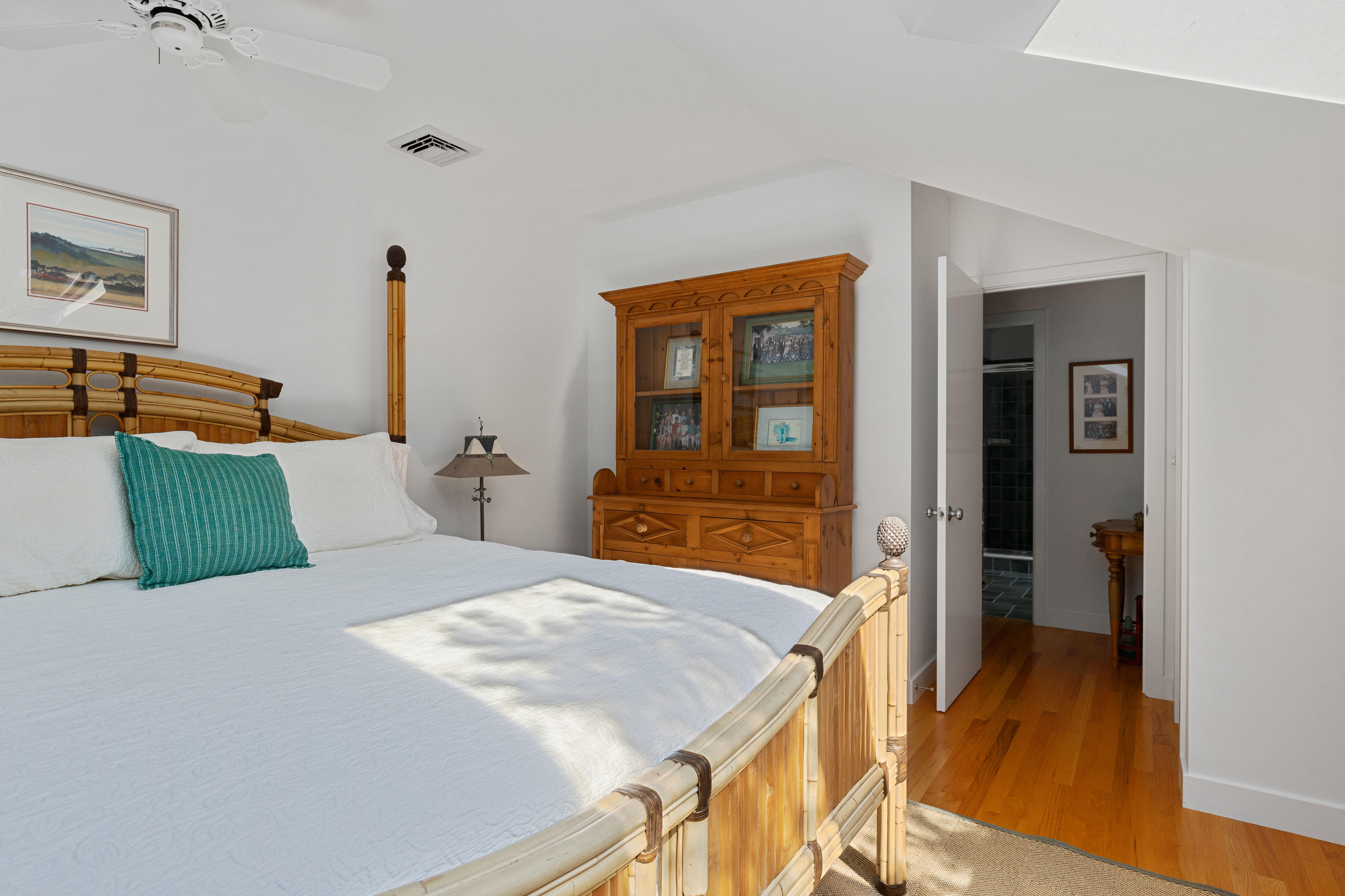 265 King Phillip Road Wellfleet, MA 02667 - Photo 60 of 85 a bedroom with a bed and a table in it
