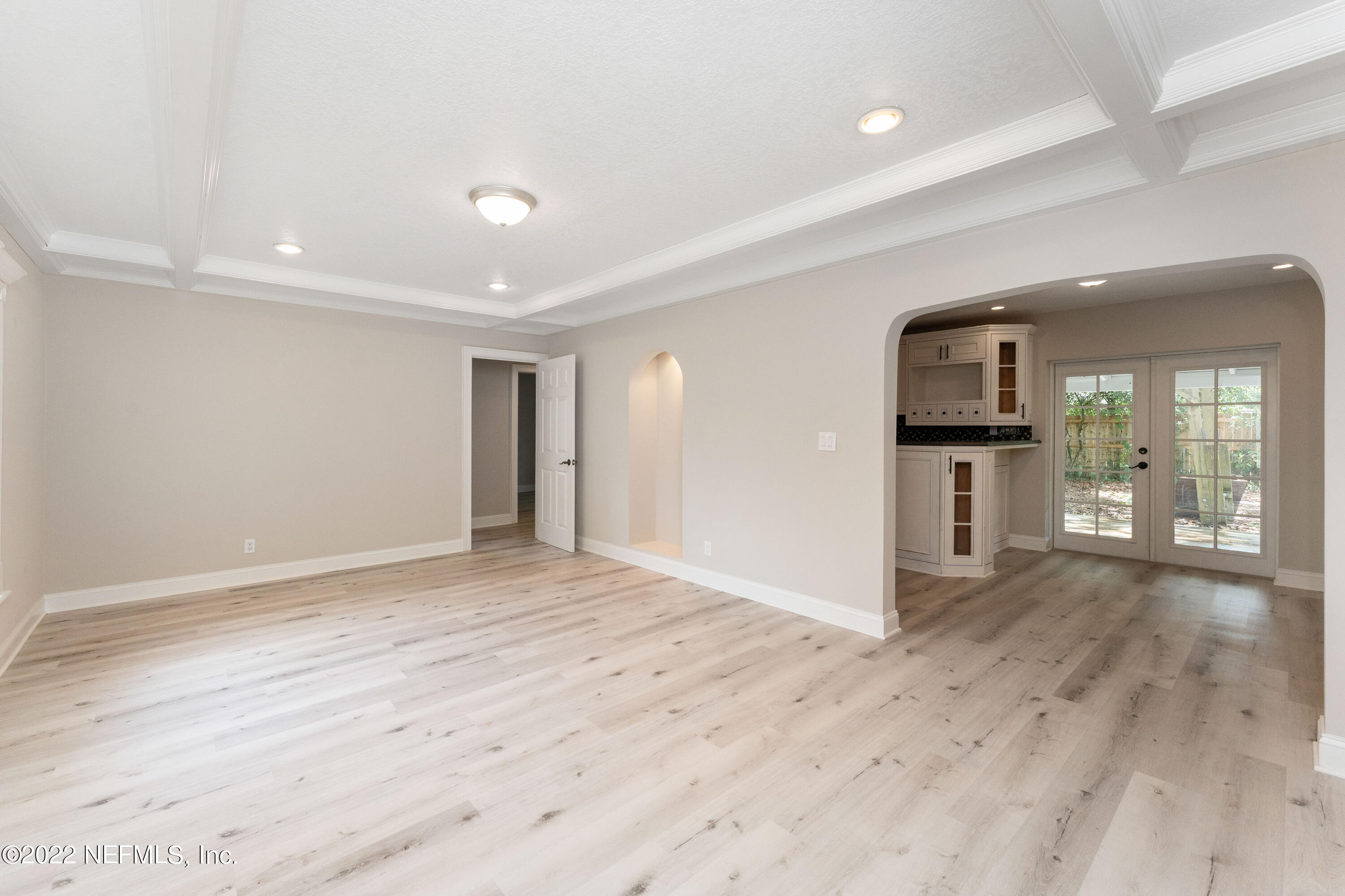6216 Temple Road Jacksonville, FL 32217 - Photo 5 of 25 a view of a kitchen with wooden floor and a sink