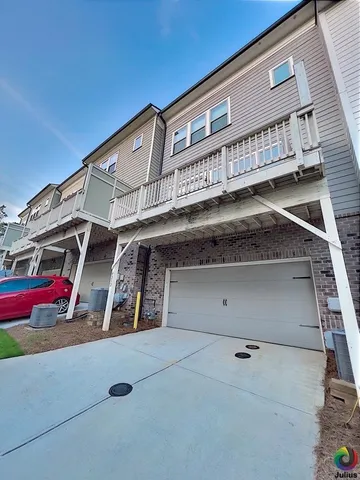 a front view of a building