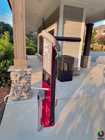a view of outdoor space with seating area