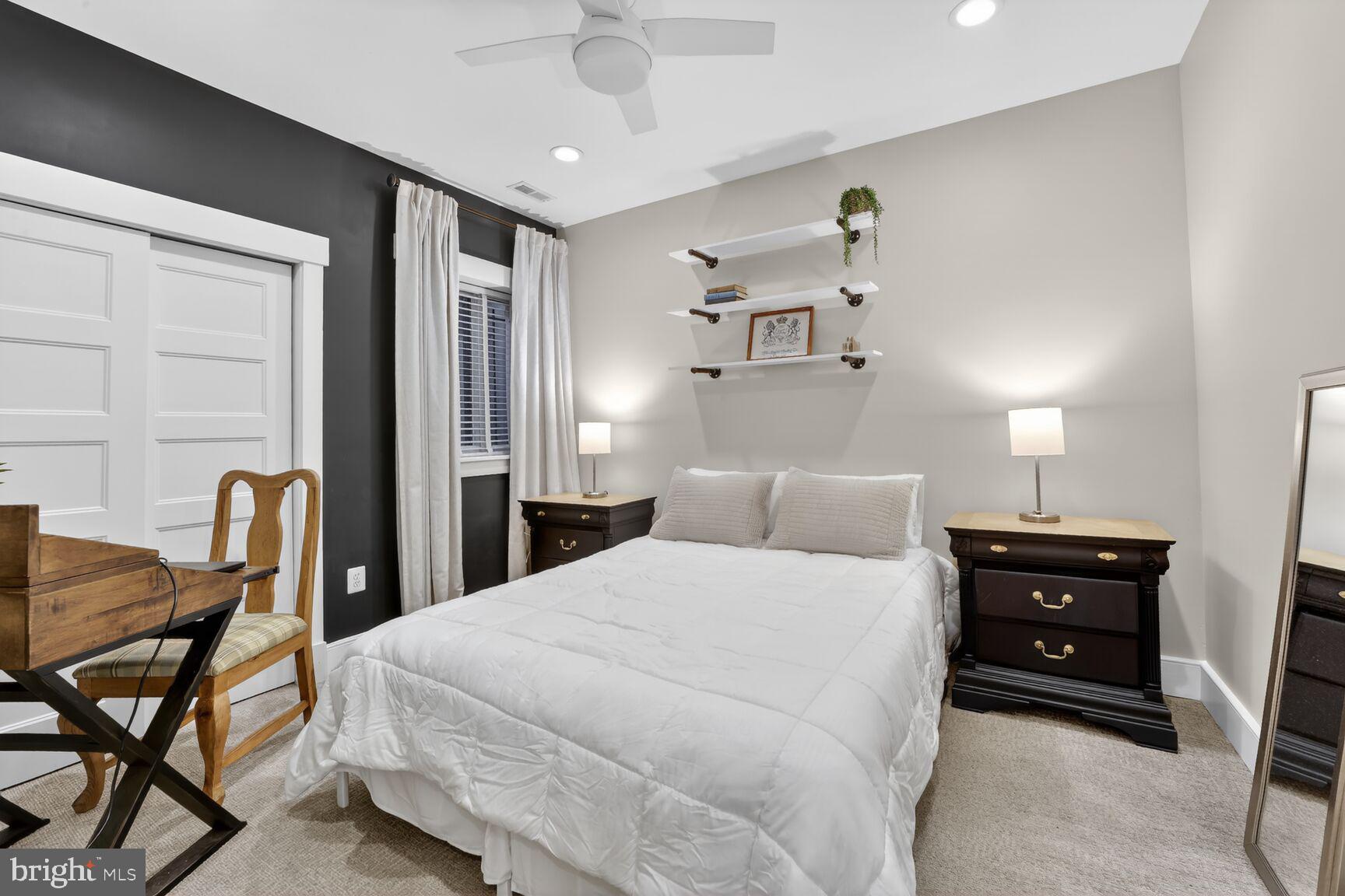 1232 I Street Northeast, Unit 1 Washington, DC 20002 - Photo 18 of 59 Chic bedroom with modern accents.