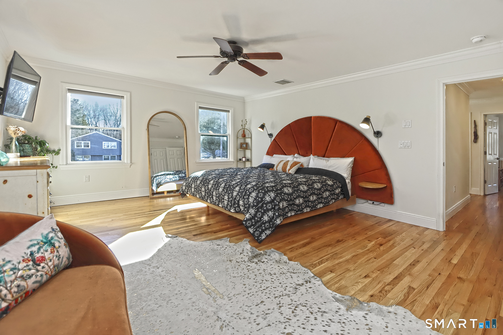 215 Wheeler Road Monroe, CT 06468 - Photo 13 of 22 a living room with a bed furniture and a window