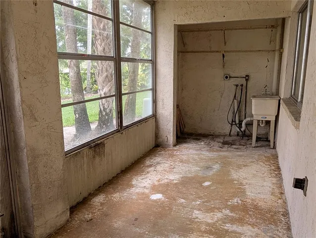 a view of a room with window