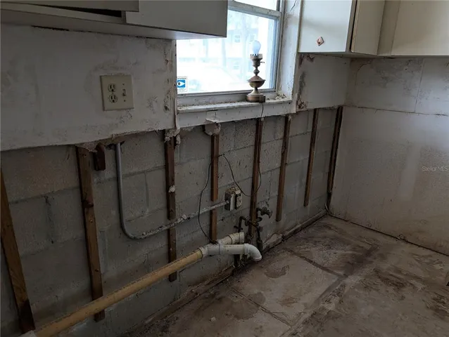 a view of storage and utility room