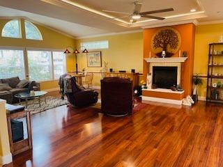 552 Bean Creek Road, Unit 94 Scotts Valley, CA 95066 - Photo 6 of 18 a living room with furniture and a fireplace