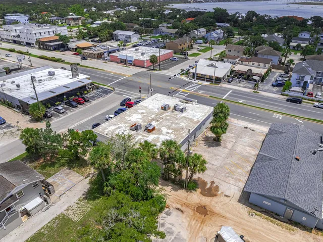 a view of city from balcony