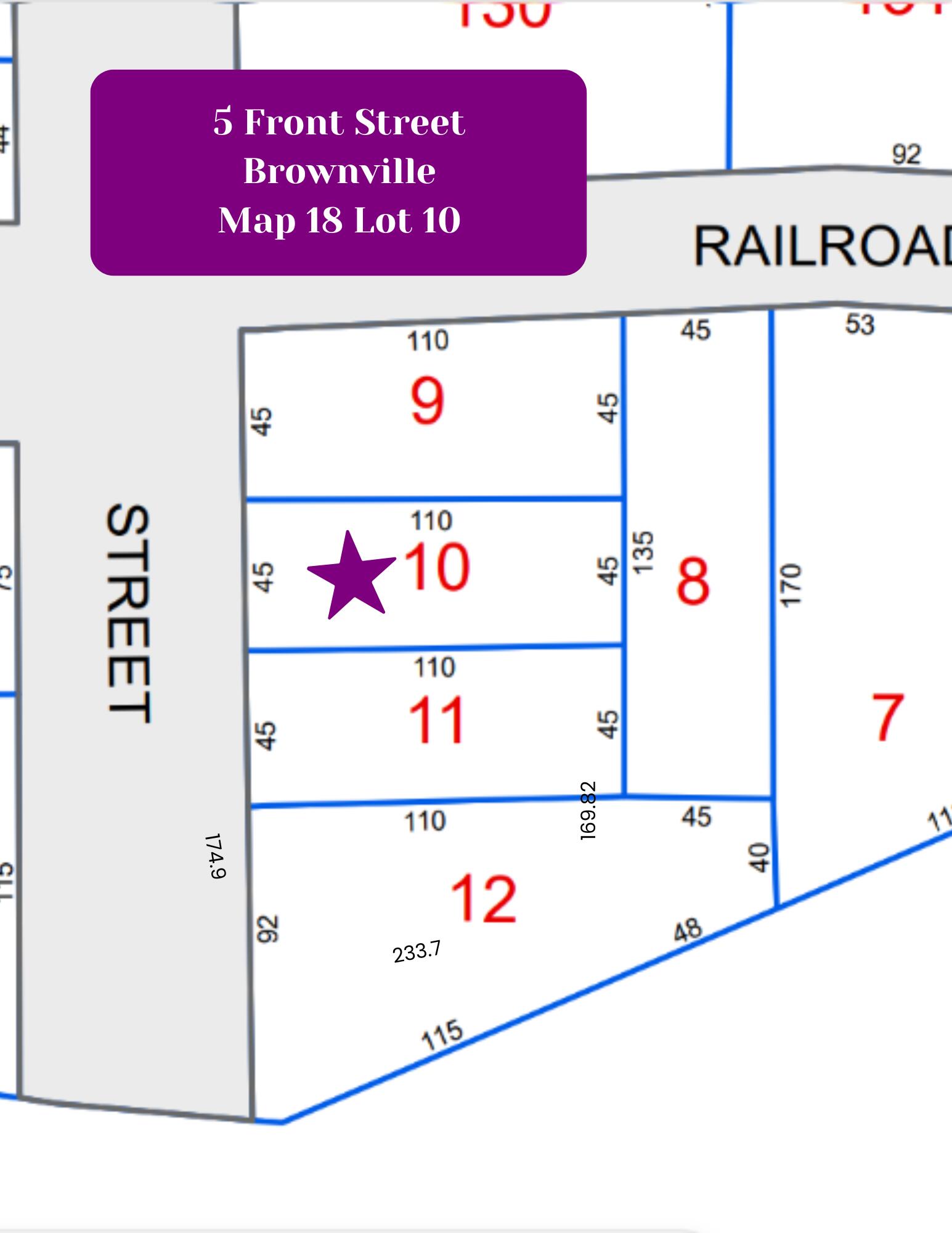 5 Front Street Brownville, ME 04414 - Photo 33 of 33 Front St tax map for photos